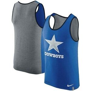 Dallas Cowboys NFL Football Men's Navy & Gray Tank, Size Small Nike Dri Fit
